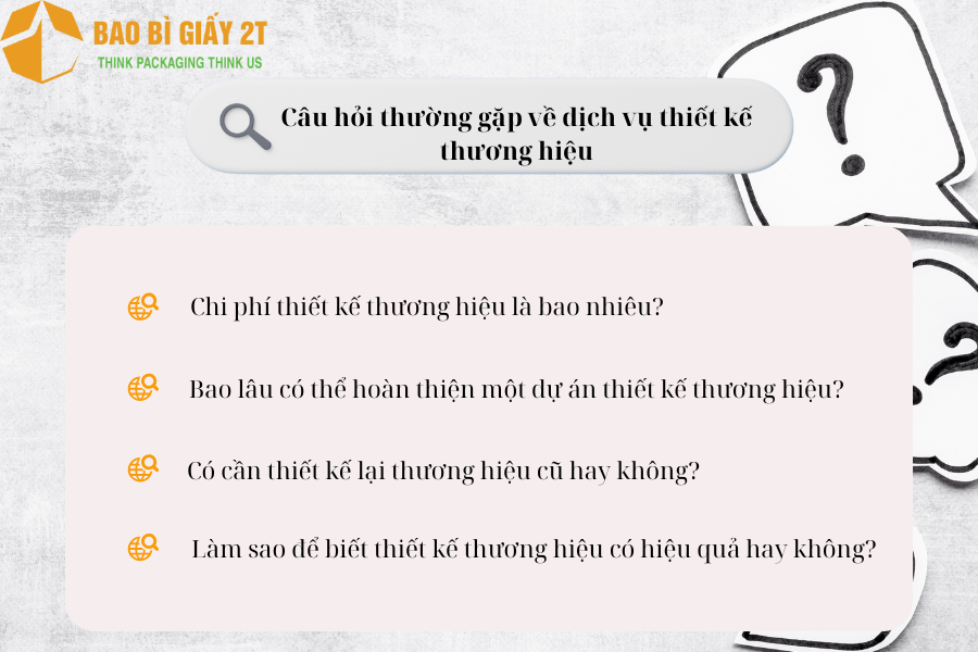 Một số Câu hỏi thường gặp về dịch vụ thiết kế thương hiệu 