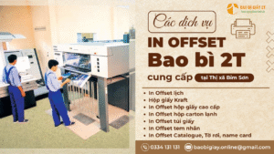Các dịch vụ in offset tại Thị Xã Bỉm Sơn