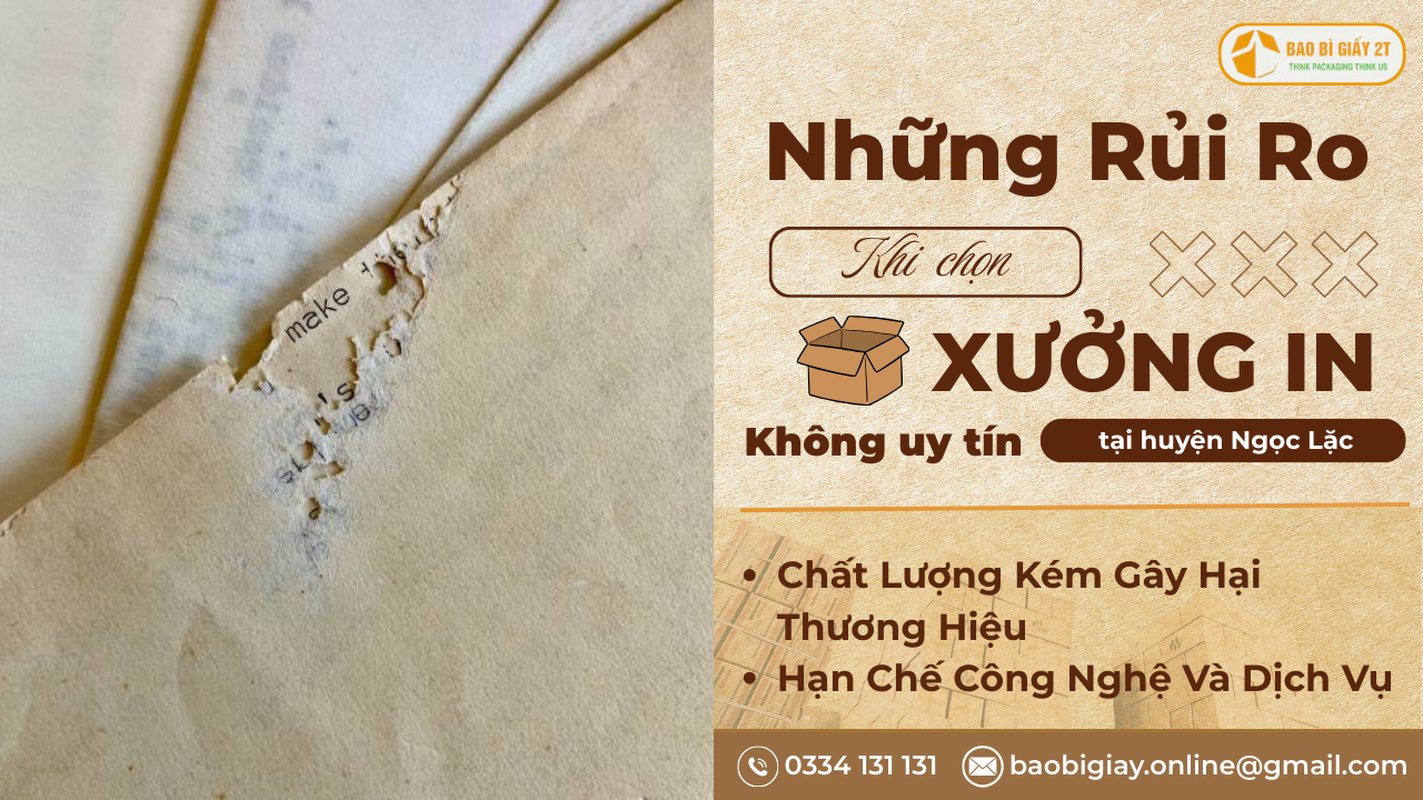 Rủi Ro Khi Chọn Xưởng In Offset Tại Huyện Ngọc Lặc Không Uy Tín