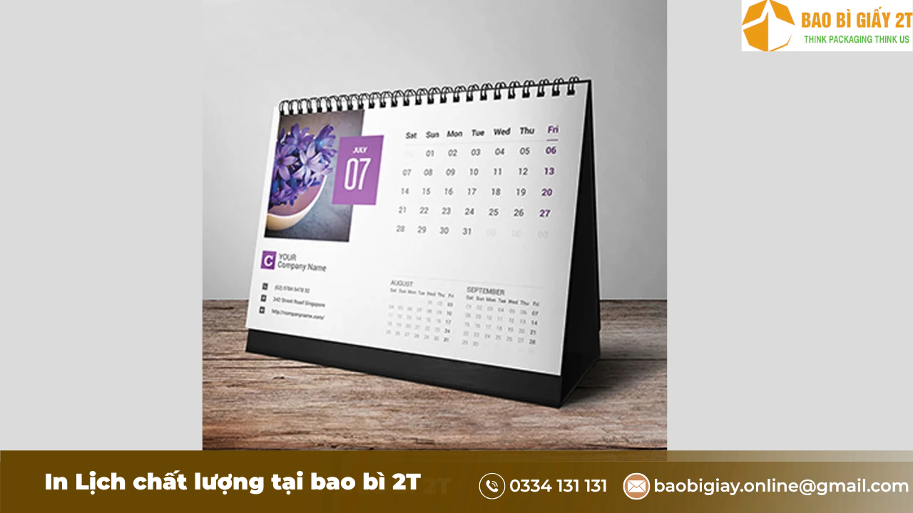 Ảnh Minh Họa về Lịch để bàn