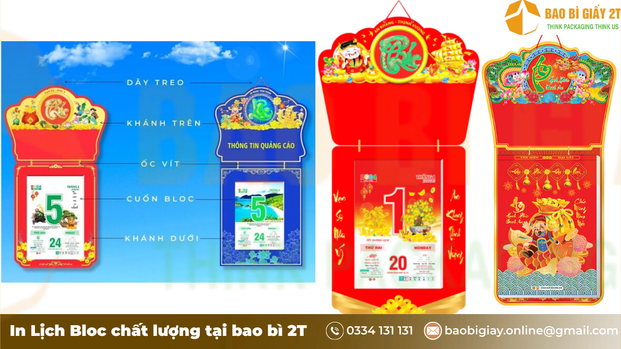 Ảnh Minh Họa Lịch Bloc và các thành phần