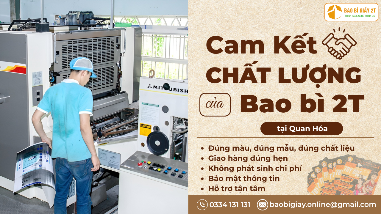 Cam kết chất lượng Dịch vụ in Offset huyện Quan Hóa