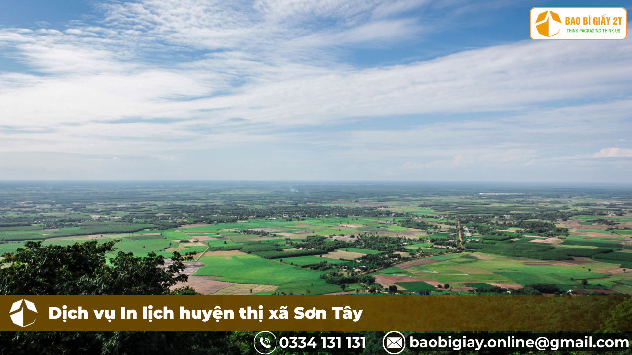 Dịch vụ in lịch huyện Sơn Tây