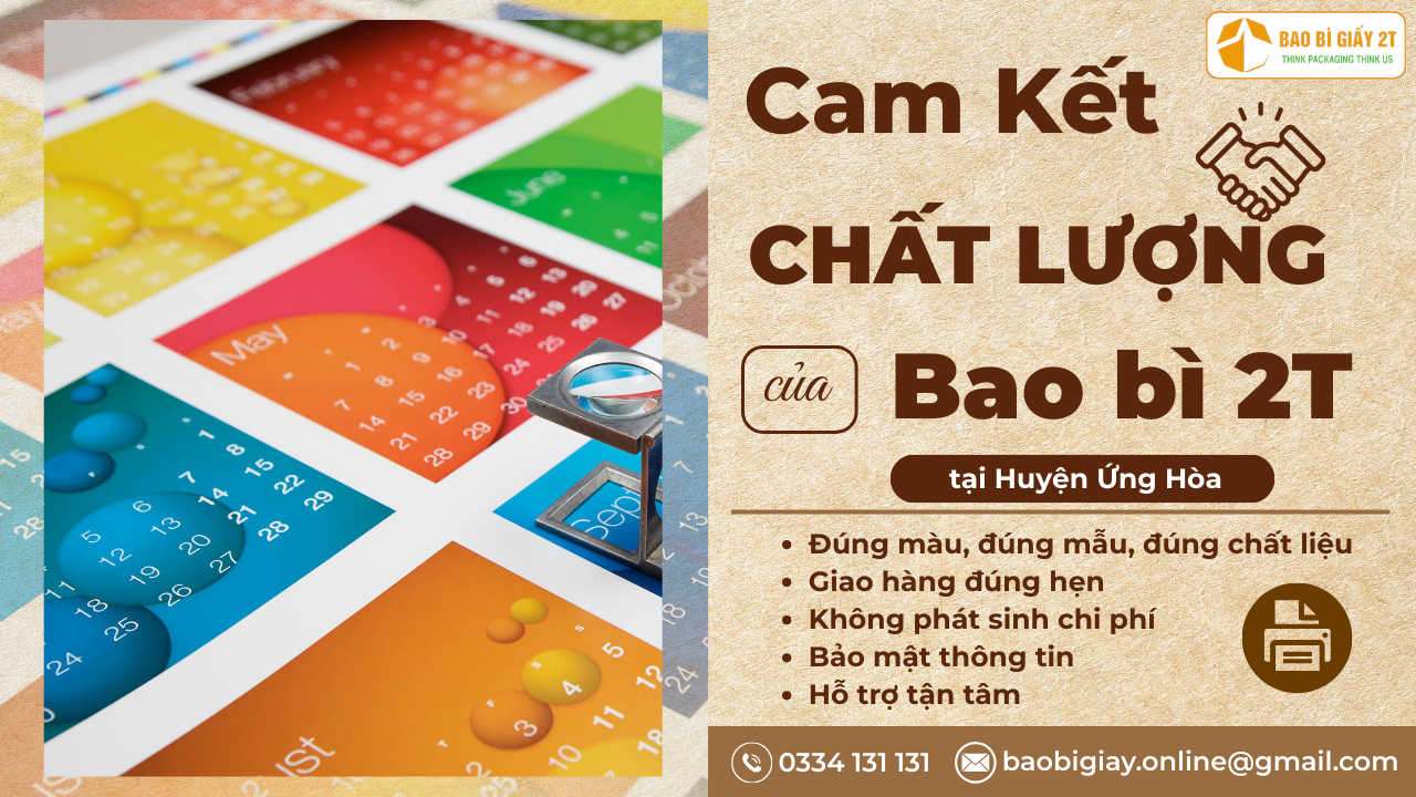 Dịch vụ in lịch huyện Ứng Hòa