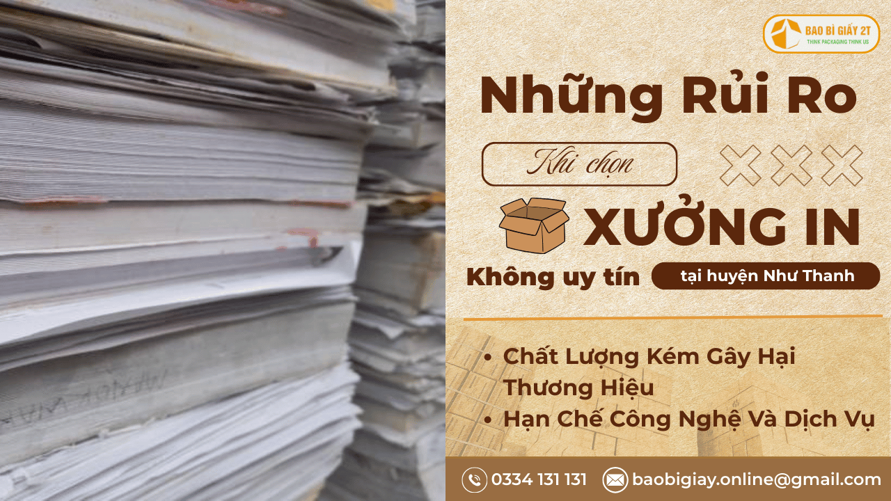 Rủi Ro Khi Chọn Xưởng In Offset Tại Huyện Như Thanh Không Uy Tín