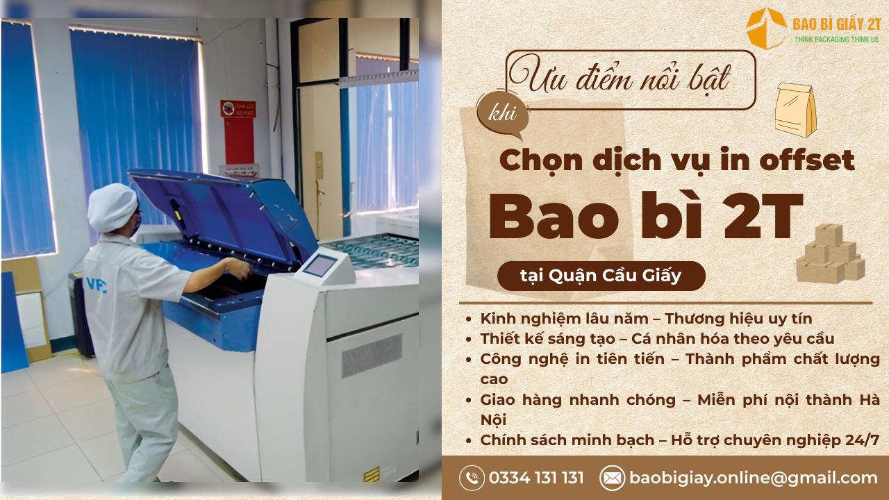 Ưu điểm nổi bật khi chọn Bao Bì 2T – In lịch quận Cầu Giấy