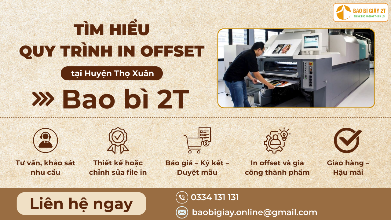 Tìm hiểu quy trình in offset tại Huyện Thọ Xuân của Bao bì 2T