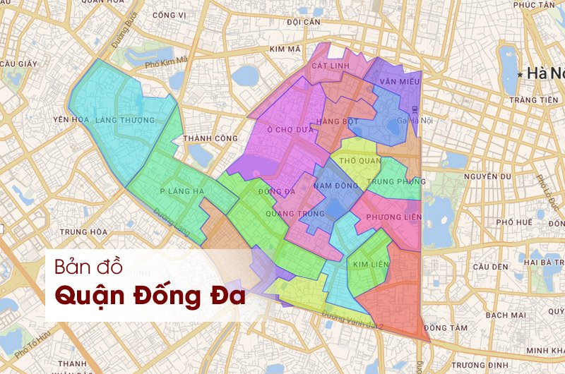 Bản đồ hành chính Quận Đống Đa