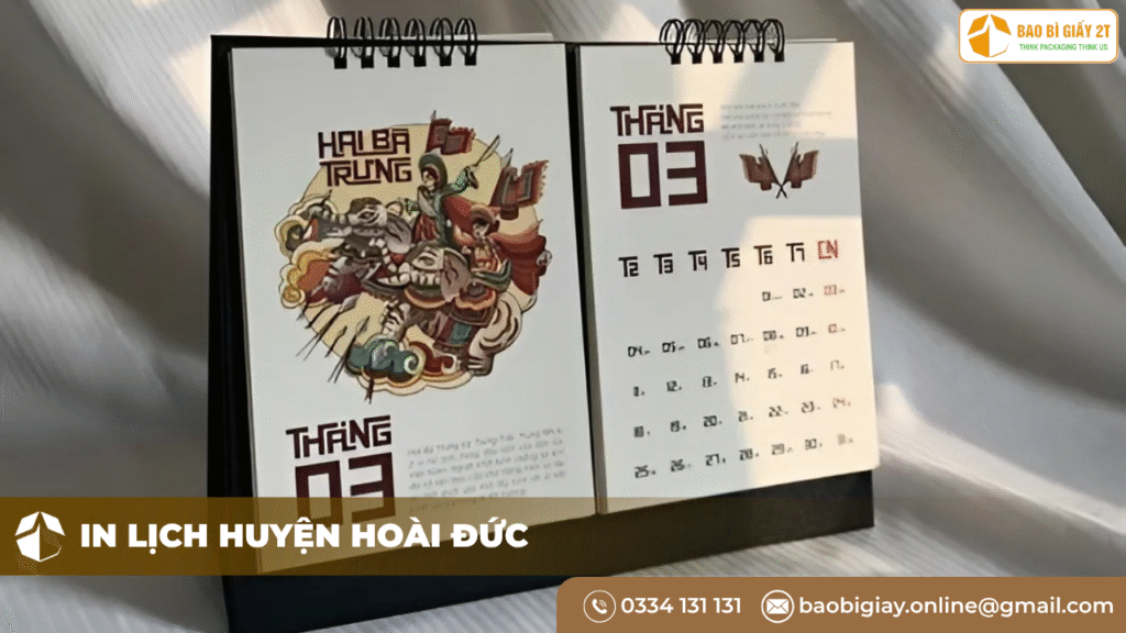 In lịch tại Huyện Hoài Đức – Bao Bì 2T chất lượng, giá tốt