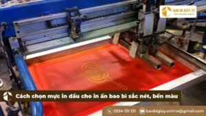 Cách chọn mực in dầu cho in ấn bao bì sắc nét, bền màu