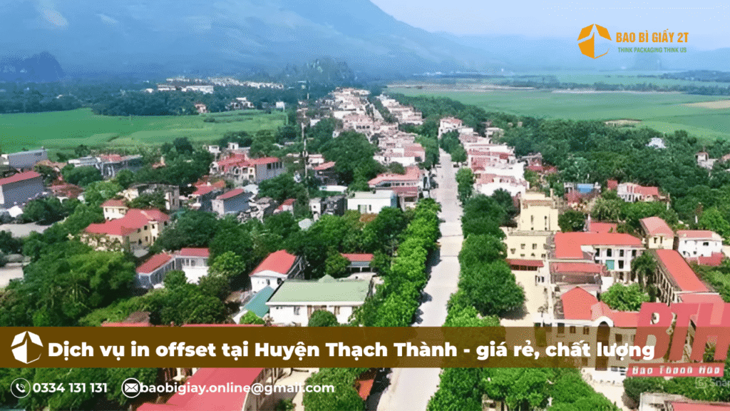 Dịch vụ in offset tại Huyện Thạch Thành