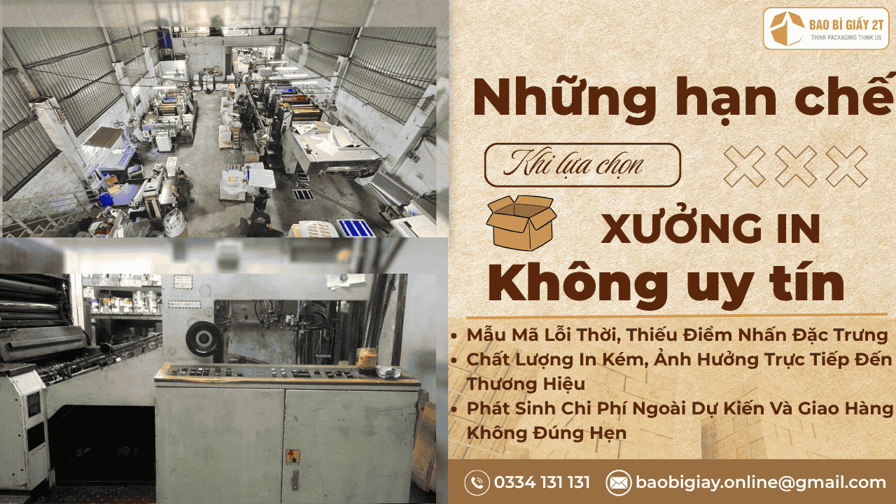 Những Hạn chế Khi Chọn Xưởng In Không Uy Tín