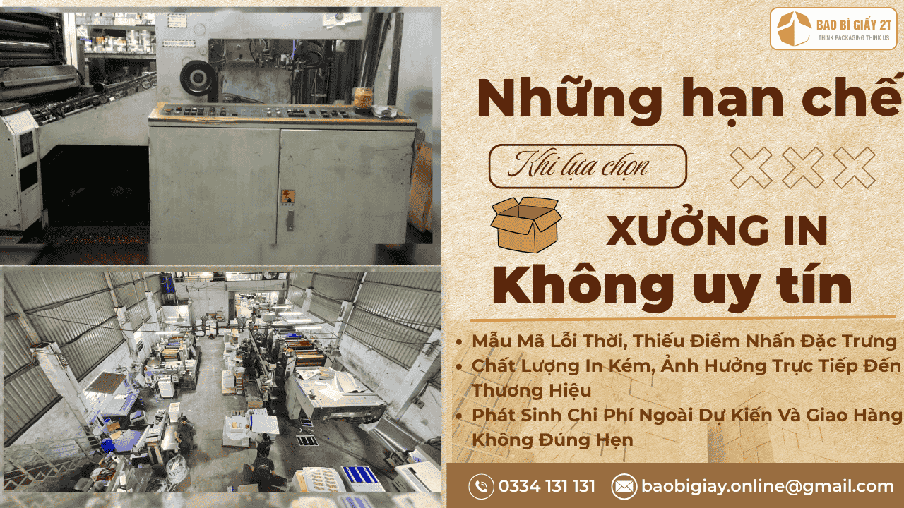 Những Hạn Chế Khi Chọn Xưởng In Không Chuyên Nghiệp