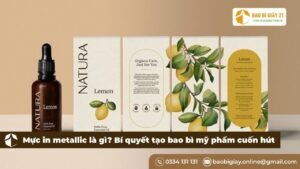 Mực in metallic là gì? Bí quyết tạo bao bì mỹ phẩm cuốn hút
