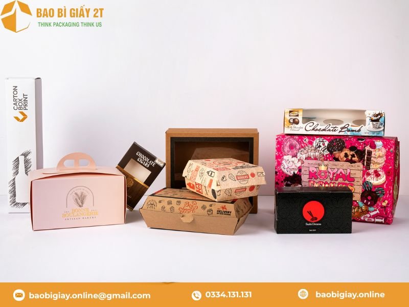 Các mẫu hộp giấy đựng thực phẩm khác