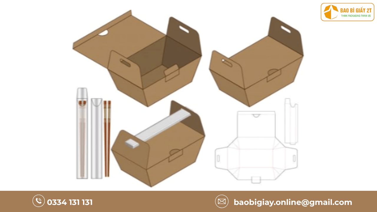 Những yếu tố cần lưu ý khi in hộp giấy thực phẩm