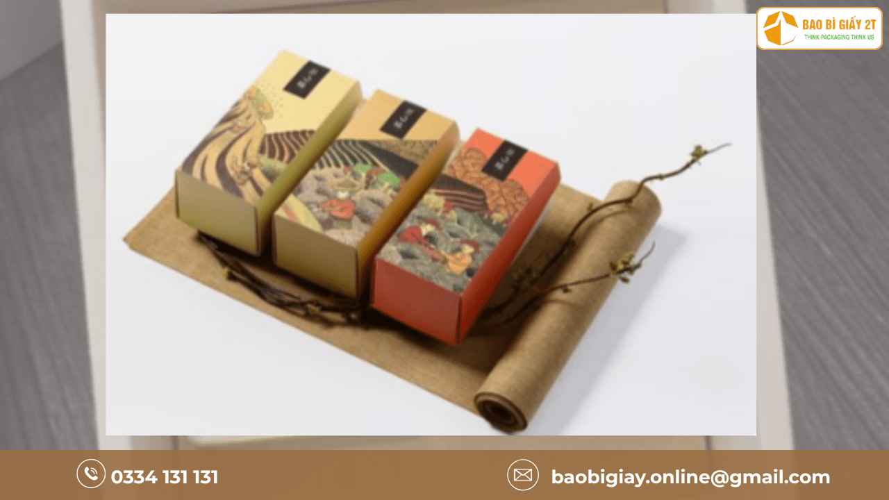 Bao Bì 2T – Dịch vụ in hộp giấy đựng trà nhanh chóng, chất lượng