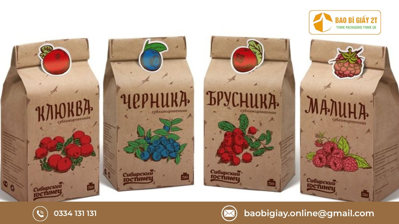 Kỹ thuật in túi giấy đựng thực phẩm tại Bao Bì 2T