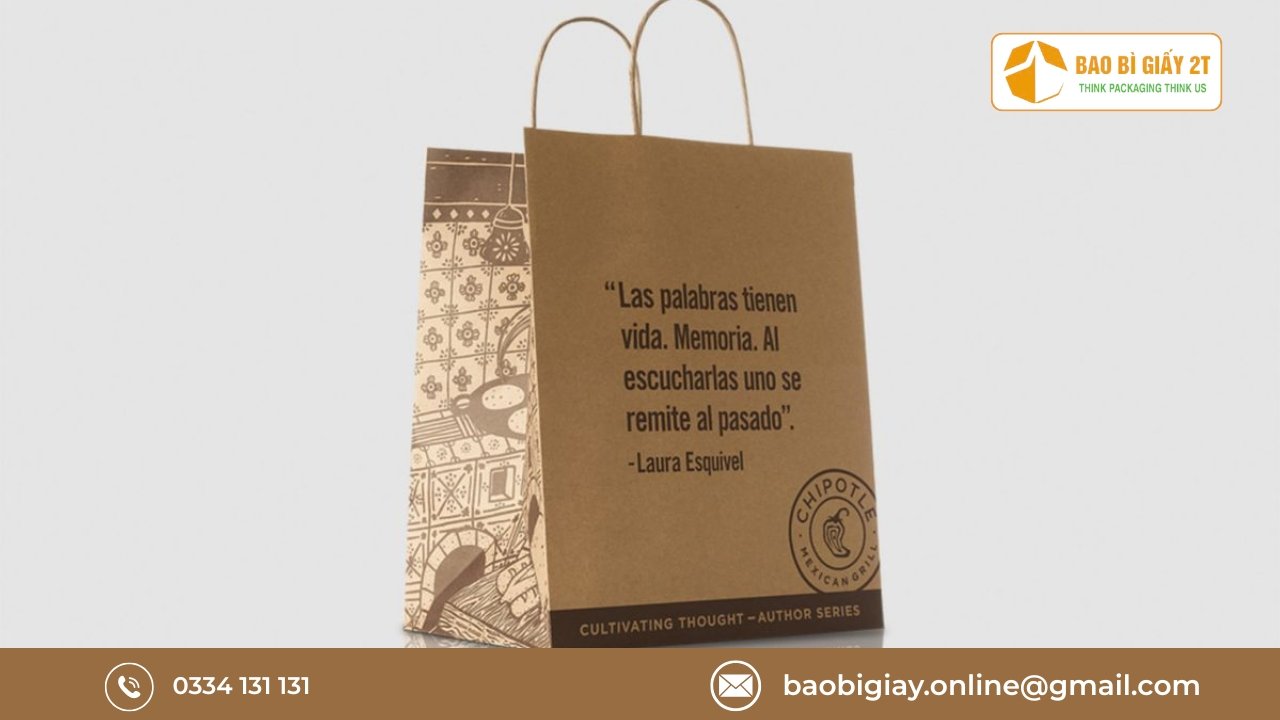 Lợi ích khi in túi giấy đựng đồ trưng bày tại Bao Bì 2T