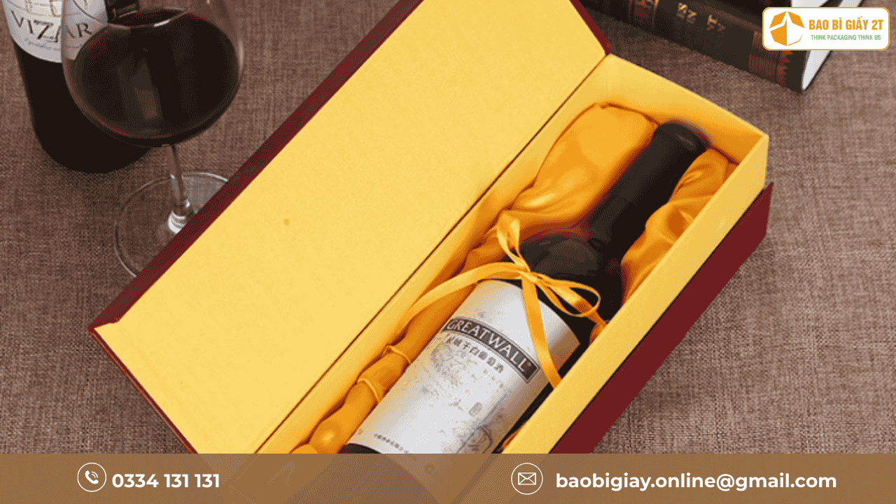 Với kinh nghiệm và công nghệ hiện đại, Baobi2T mang đến giải pháp in hộp giấy đựng rượu vừa đẹp mắt vừa bền bỉ