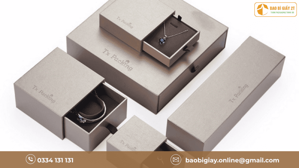 In Hộp Giấy Đựng Trang Sức Sang Trọng Nâng Tầm Sản Phẩm