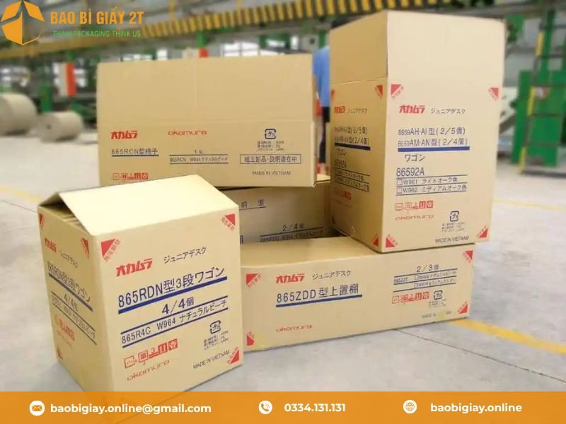Thùng carton đóng hàng xuất khẩu Nhật Bản