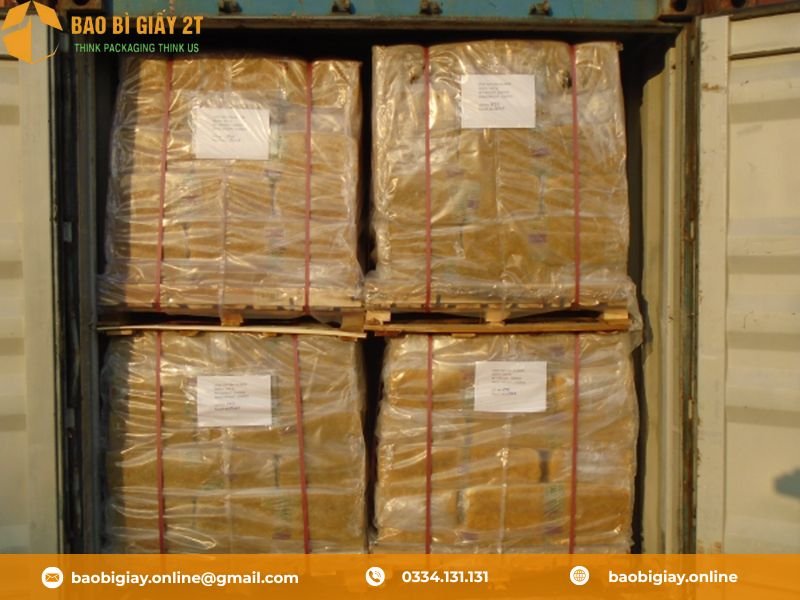 Pallet để thùng carton xuất khẩu