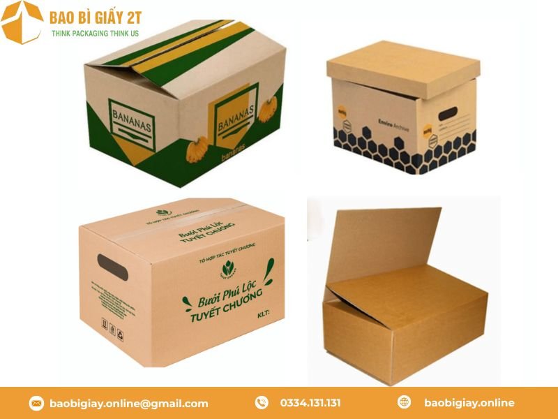 Thùng carton đựng hàng nông sản xuất khẩu