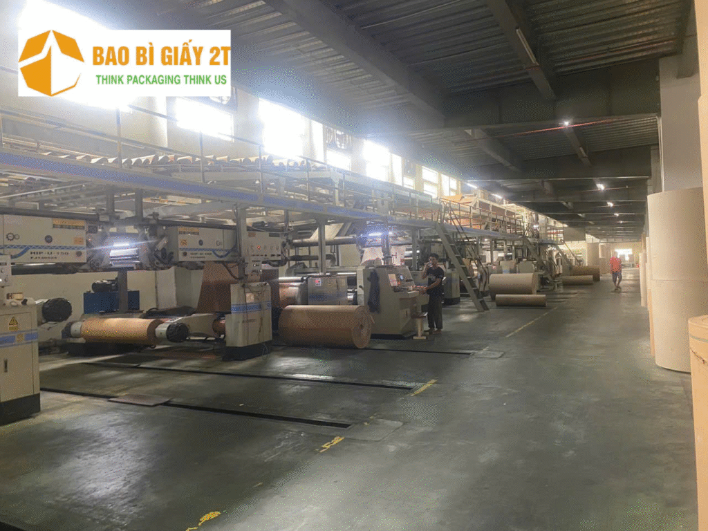 Dây chuyền sản xuất giấy sóng carton