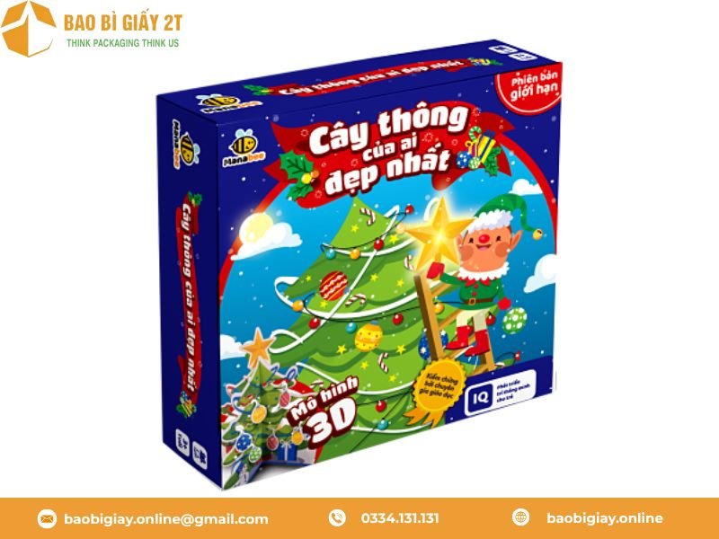 Hộp đựng đồ chơi trẻ em in ấn rõ nét