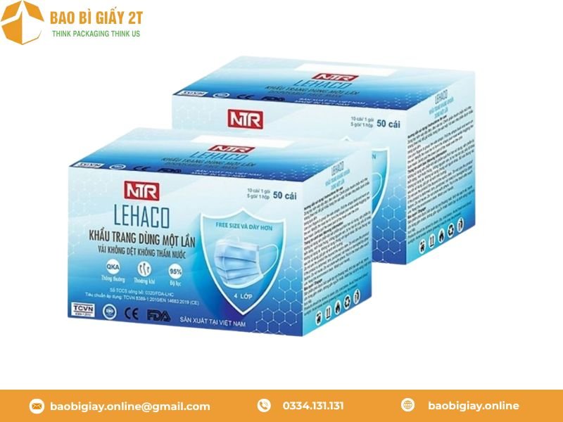 hộp giấy đựng khẩu trang