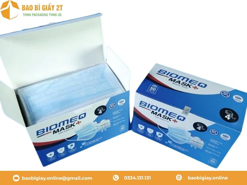 Bao bì giấy đựng khẩu trang