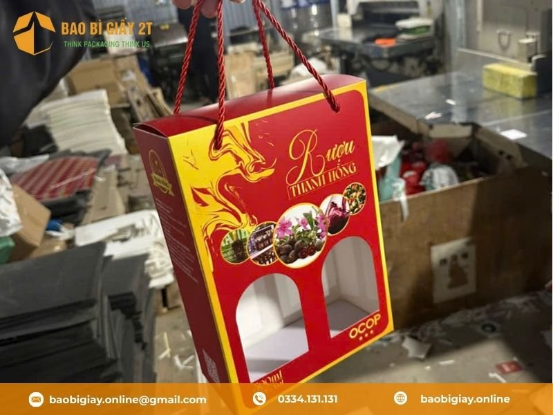 Túi giấy đựng rượu