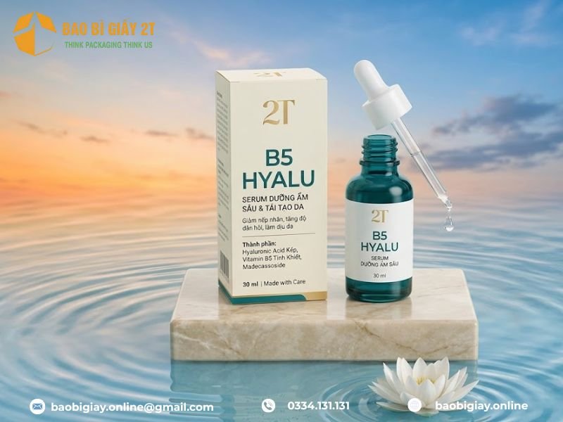 Những mẫu thiết kế hộp giấy đựng serum xuất sắc nhất 2026