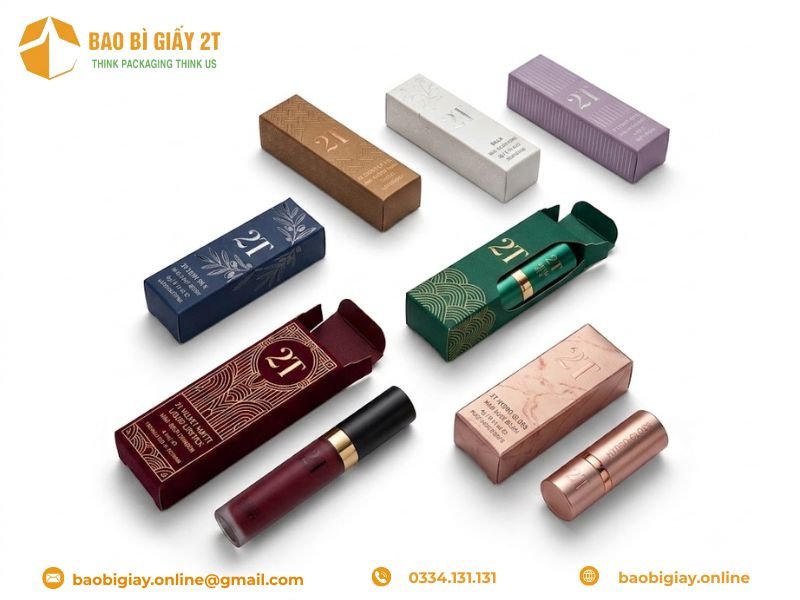 Top 5 mẫu hộp giấy đựng son môi đẹp nhất 2026