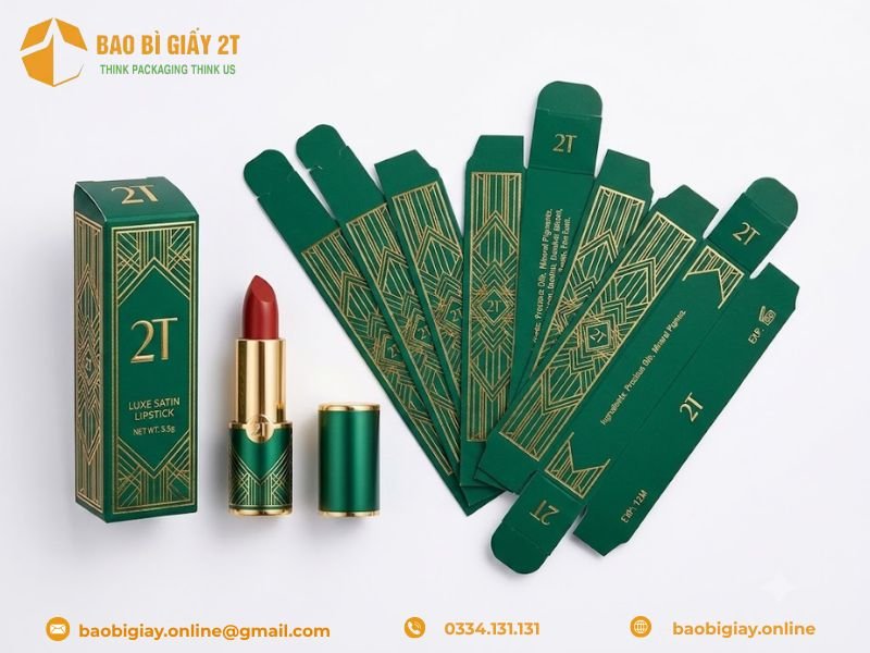 Top 5 mẫu hộp giấy đựng son môi đẹp nhất 2026