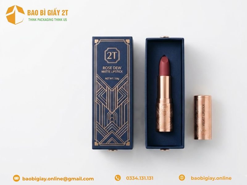 Top 5 mẫu hộp giấy đựng son môi đẹp nhất 2026