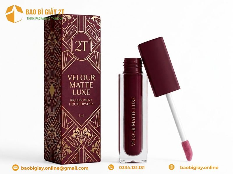 Top 5 mẫu hộp giấy đựng son môi đẹp nhất 2026