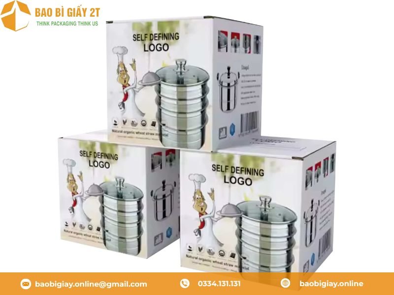 In thùng carton đựng xoong nồi