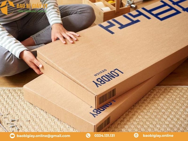 Thùng carton đựng nội thất DIY