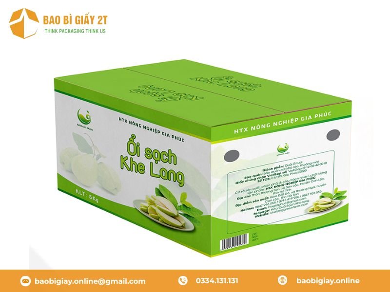 Thùng carton đựng ổi