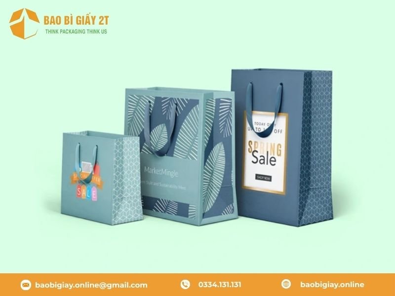 Các kích thước túi giấy mỹ phẩm "Thần thánh"