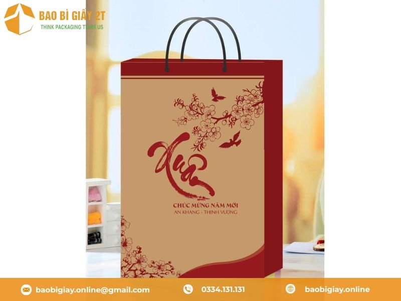 Mẫu túi giấy đựng quà tết đẹp