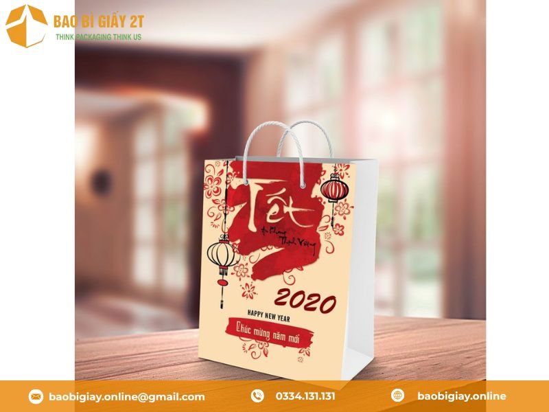 Mẫu túi giấy đựng quà tết đẹp
