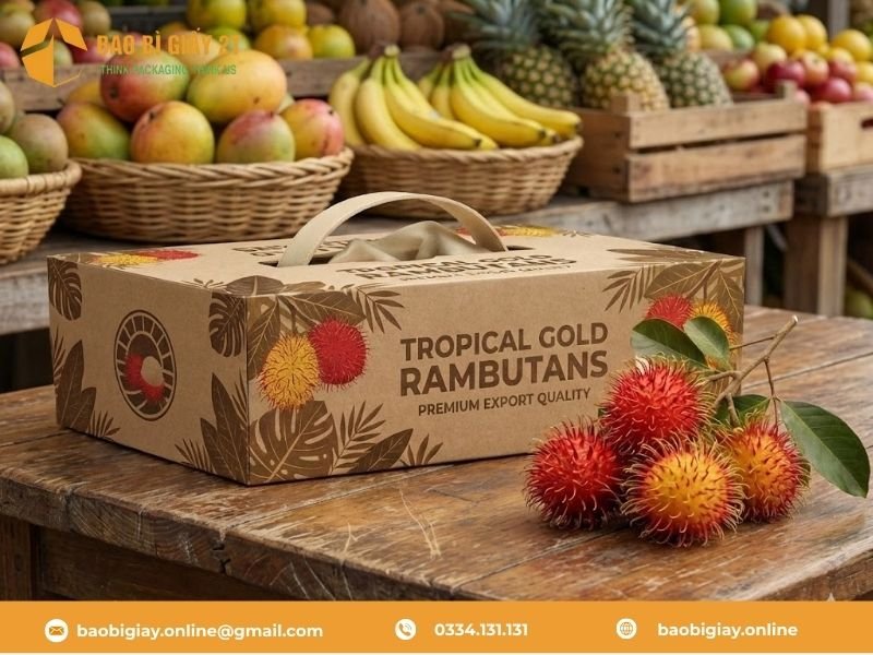 Bí quyết giữ chôm chôm "Râu Xanh - Vỏ Đỏ" nhờ bao bì đúng chuẩn