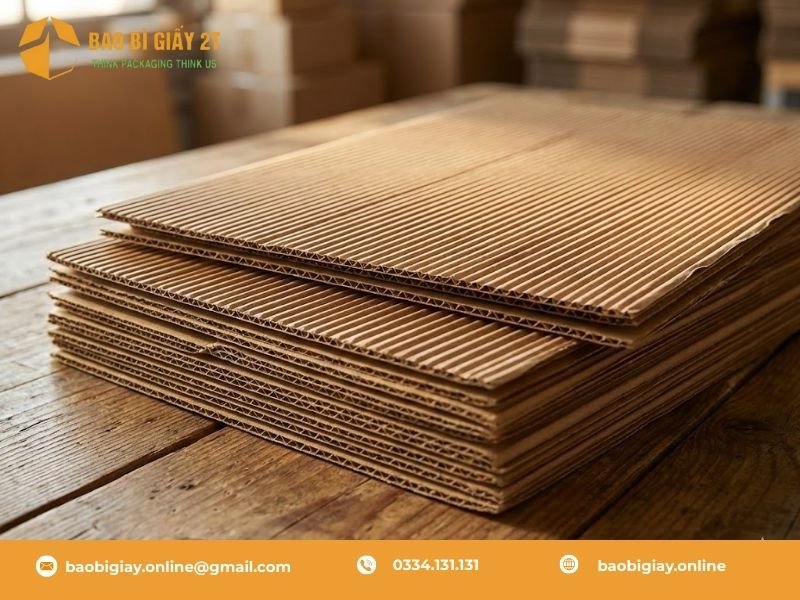 Quy trình 6 bước sản xuất thùng carton sóng tại Bao Bì 2T