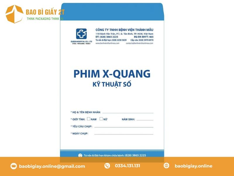 tiêu chuẩn in túi đựng phim X-quang trong y tế