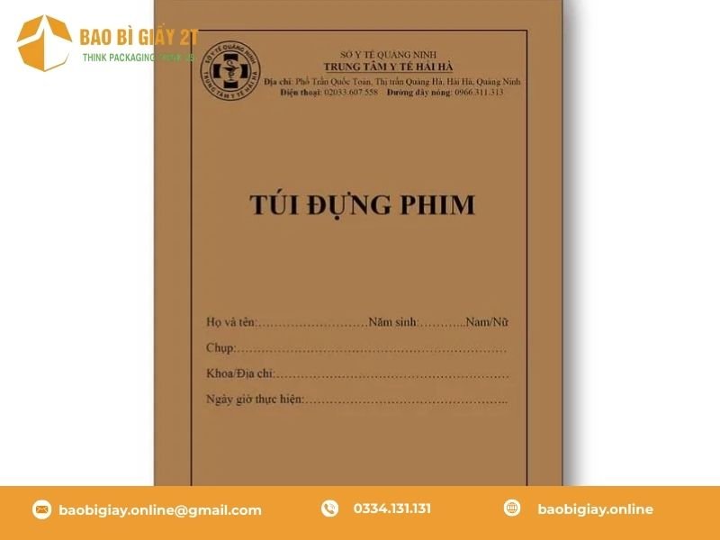 Tiêu chuẩn in túi đựng phim