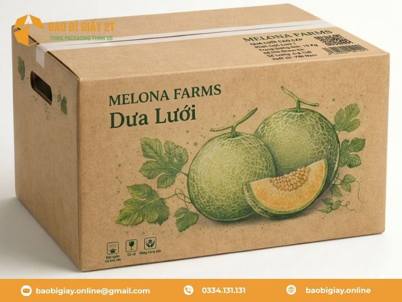 Quy trình 6 bước đặt hàng bao bì Dưa lưới