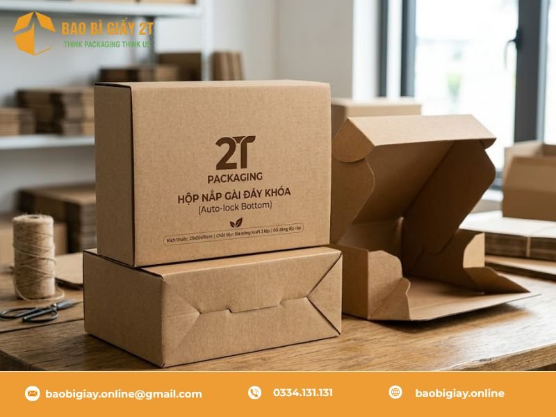 Hộp Nắp Gài Đáy Khóa (Auto-lock Bottom)